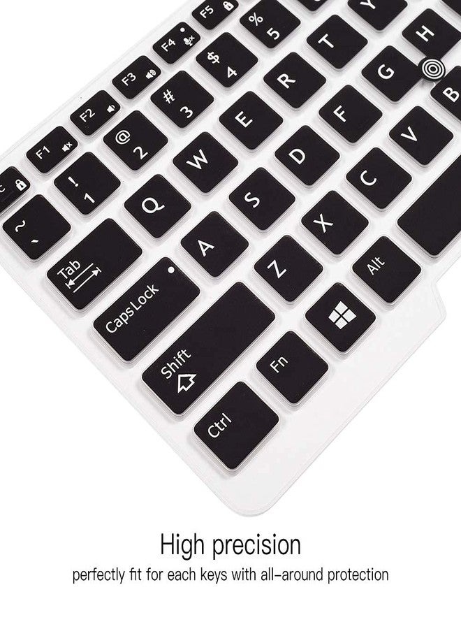 imComor غطاء لوحة مفاتيح imComor لأجهزة Dell Latitude E7450 E7470 E5470 E7480 5480 5490 5491 7490، وDell Latitude 3340 E3340، واقي لوحة مفاتيح فائق النحافة وناعم، أسود (تخطيط أمريكي، مع مؤشر) - Image 3